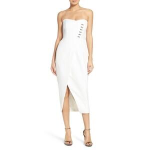 slim fit dress slacks Faux Leather Midi Dress with Spaghetti Straps